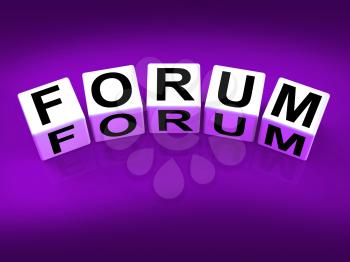 Forum Blocks Showing Advice or Social Media or Conference