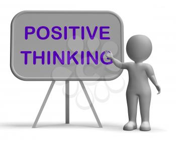 Positive Thinking Whiteboard Meaning Optimism Hopefulness Or Good Attitude