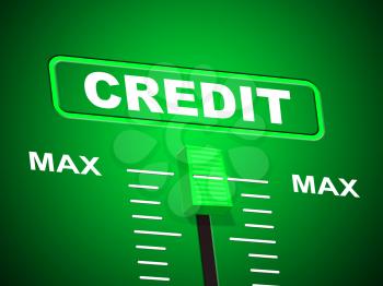 Max Credit Indicating Upper Limit And Owed