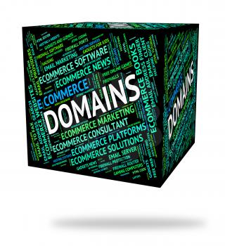 Domains Word Showing Www Computer And Dominion
