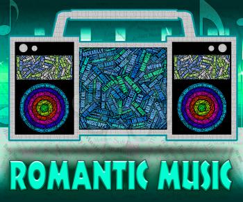 Romantic Music Indicating Sound Track And Audio