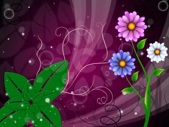 Flowers Background Meaning Stem Buds And Petals
