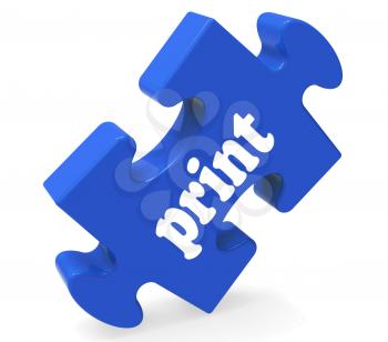 Print Key Showing Printing Copying Or Printout