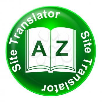 Site Translator Representing Foreign Language And Training