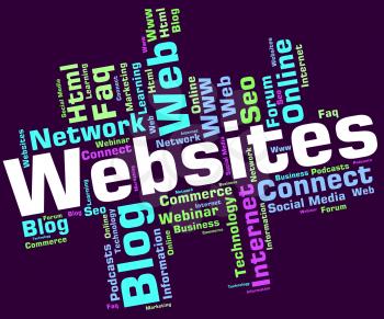 Websites Word Meaning Internet Network And Net 
