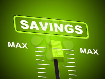 Savings Max Representing Upper Limit And Extremity