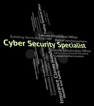 Cyber Security Specialist Representing World Wide Web And Skilled Person