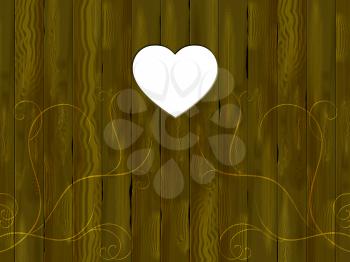 Copyspace Panelling Showing Valentine's Day And Timber