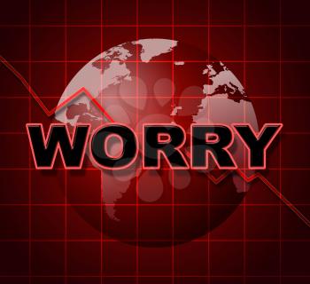 Worry Graph Meaning Graphics Apprehensiveness And Concern