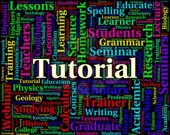 Tutorial Word Representing Online Tutorials And Learned