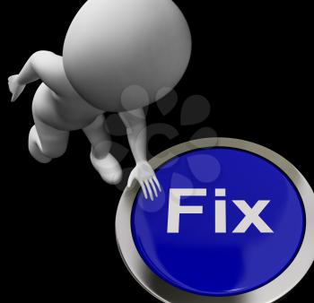 Fix Button Meaning Repair Mend Or Restore