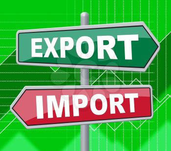 Export Import Representing Buy Abroad And Message