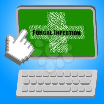Fungal Infection Showing Poor Health And Microbes