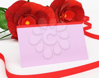 Gift Card Representing Find Love And Greeting