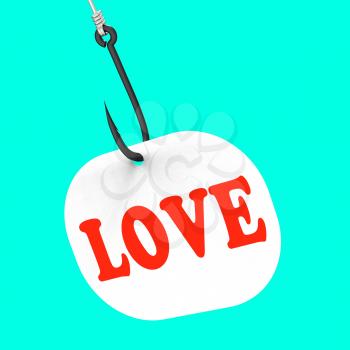 Love On Hook Means Romantic Seduction Or Flirting