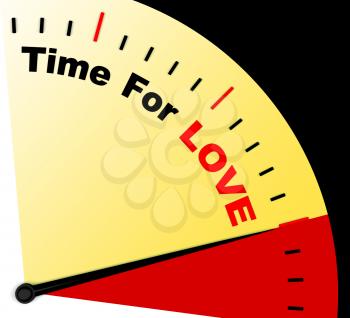 Time For Love Message Means Romance And Feelings