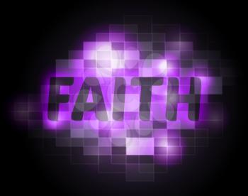Faith Word Meaning Holy Religion And Christian