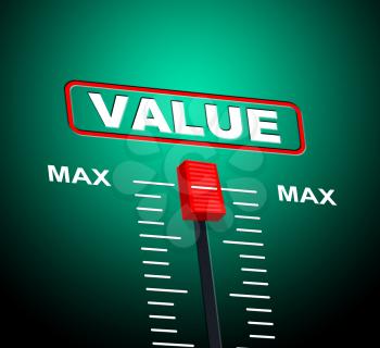 Value Max Indicating Upper Limit And Valued