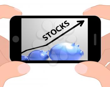 Stocks Arrow Displaying Increase In Worth For Stockholders