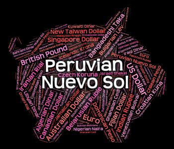 Peruvian Nuevo Sol Indicating Forex Trading And Coin