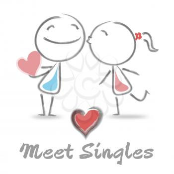 Meet Singles Indicating Find Love And Romance