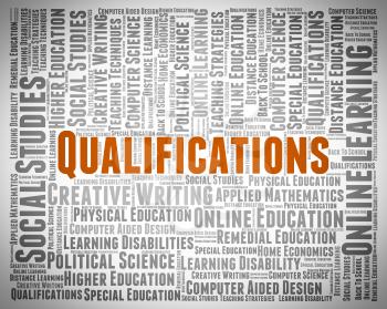 Qualifications Word Showing Certificated Certified And Chartered