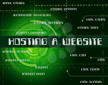 Hosting A Website Representing Webhosting Domain And Www