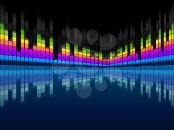 Blue Soundwaves Background Meaning Musical Frequencies And Songs
