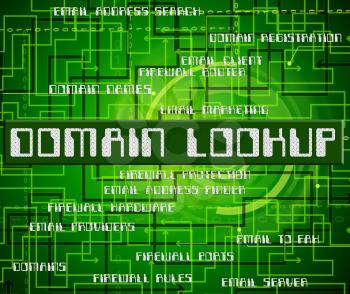 Domain Lookup Representing Researching Dominions And Finds