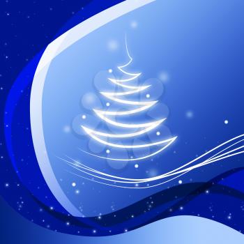 Blue Zigzag Background Showing Jagged Lines And Twinkling
