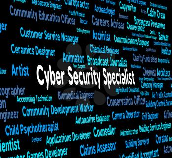Cyber Security Specialist Representing World Wide Web And Website