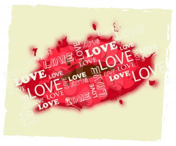 Love Lips Meaning Valentine Romance And Celebration