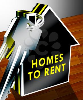 Homes To Rent Keys Shows Real Estate 3d Rendering