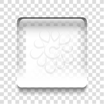Transparent isolated stop symbol icon, vector illustration
