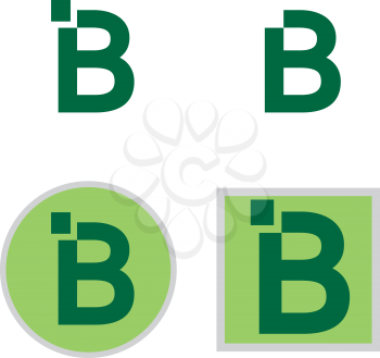 B font and logo design.