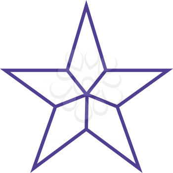 One Color Star Logo. EPS  Supported.