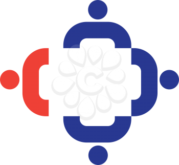 Teamwork Icon With. AI 8 Supported.