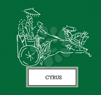 Illustration of Cyrus, AI 8 supported.