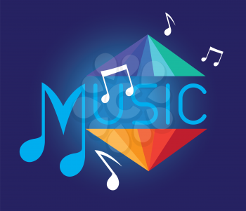 Abstract Music Logo Design. AI 10 supported.