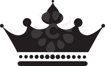 Black Crown Icon Design.