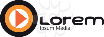 Media Logo Concept Design. EPS 10 supported.
