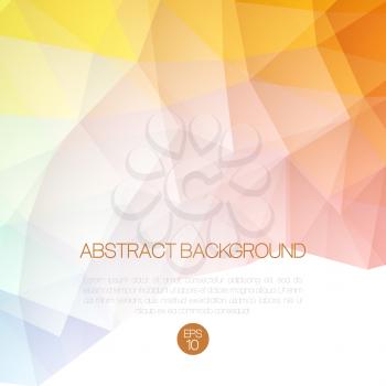 Abstract vector low poly background. Template brochure design.