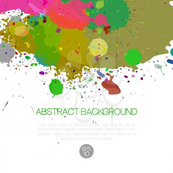Abstract vector background with watercolor splash. EPS 10
