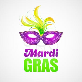 Mardi Gras carnival mask. Vector illustration