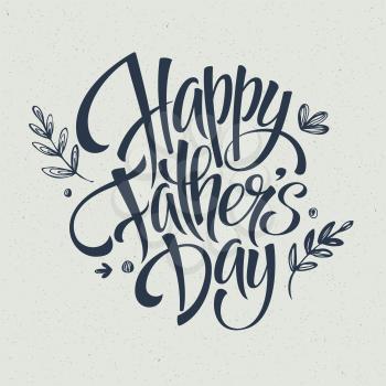 Greeting card template for Father Day.  Vector illustration EPS 10