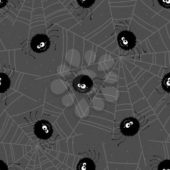 Halloween seamless pattern background. Vector illustration EPS 10