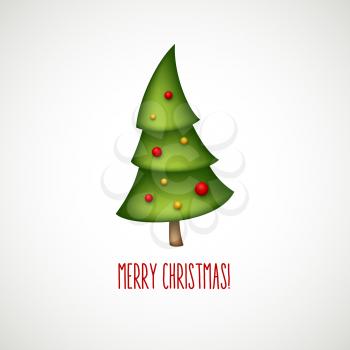 Funny christmas trees. Vector illustration EPS 10