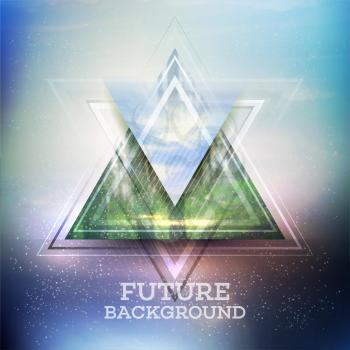 Abstract triangle future vector background  EPS 10