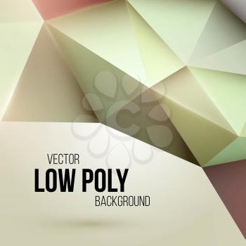 Low poly triangular background. Design element. Vector illustration EPS 10