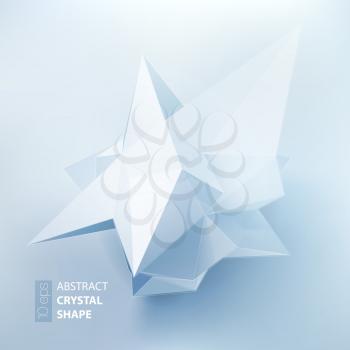 Low polygon geometry shape. Vector illustration EPS 10